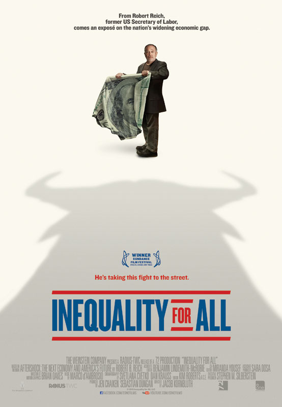 What’s the big deal, you may ask? Didn’t the wealthy earn it? INEQUALITY FOR ALL is happy to acknowledge that. There is no vilifying of the rich here. The problem is that wide income divisions threaten the health of both the economy and the democracy.