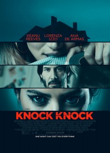 With Knock Knock, I wanted to see “Fatal Attraction” in the age of social media, when what you do in the privacy of your own home suddenly becomes property of the entire world. - Writer/Director Eli Roth