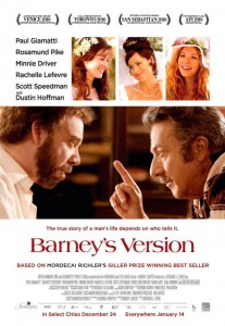 Barney's Version is the picaresque and touching story of the politically incorrect, fully lived life of the impulsive, irascible and fearlessly blunt Barney Panofsky.