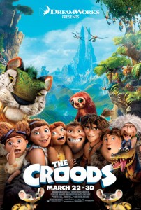 Another key theme in THE CROODS is change and the inherent humor of trying to do things for the first time. 