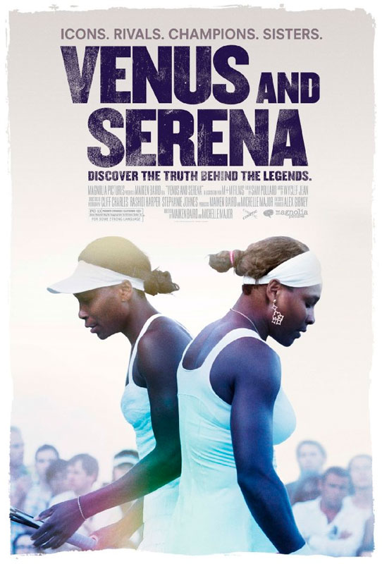 Serena and Venus Williams in VENUS AND SERENA, a Magnolia Pictures release. Photo courtesy of Magnolia Pictures. Photo credit: Getty Images