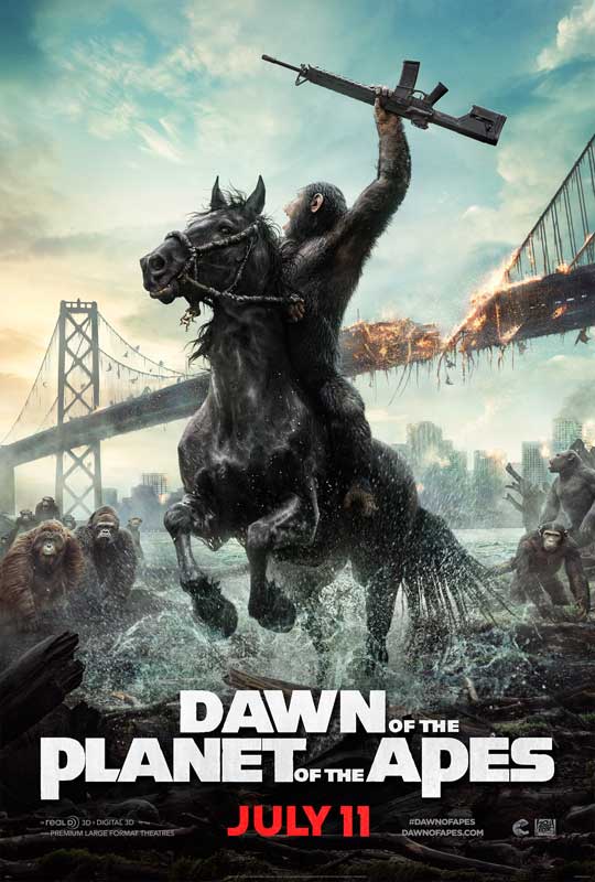 DAWN OF THE PLANET OF THE APES also explores how the apes evolved from the mostly mute but intelligent animals of Rise of the Planet of the Apes, into articulate, civilized beings that emerge as Earth’s dominant species within the canon of the Planet of the Apes franchise.