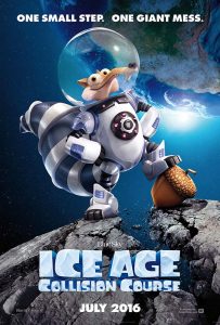 Tyson’s journey to ICE AGE: COLLISION COURSE began when a story artist on the film cut-and-pasted a photo of the scientist onto some story panels. Then, remembers co-director Galen Tan Chu, “Mike /Thurmeier/ and I looked at each and said, ‘Let’s make him a character in the movie.’”